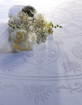Garnier Thiebaut Eloise Diamant Table Linens | Gracious Style