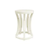 Bungalow 5 Hourglass White Stool / Side Table | Gracious Style