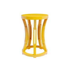Bungalow 5 Hourglass Yellow Stool / Side Table | Gracious Style