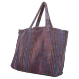 Ikat Stripes Rust Terry Tote Bag by Fresco | Gracious Style