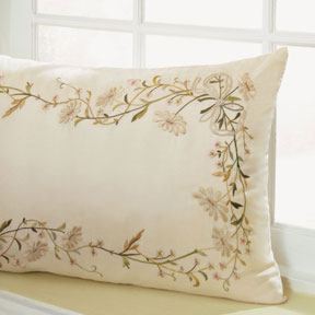 Sferra Jolie Embroidered Throw Pillow | Gracious Style