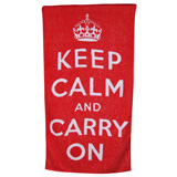 Keep Calm Cotton Bath Towels by Fresco | Gracious Style