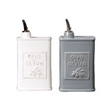 Vietri Lastra Olive Oil Cans | Gracious Style