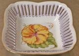 Anna Weatherley Yellow Flower Square Dish | Gracious Style