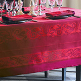 Garnier Thiebaut Comtesse Griotte Table Linens | Gracious Style