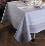 Garnier Thiebaut Perce Neige Perle Table Linens | Gracious Style