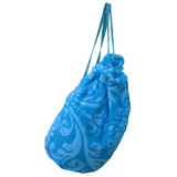 Royal Damask Aqua Marine Nomad Bag by Fresco | Gracious Style