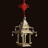 Pagoda Gold Holiday Tree Ornaments | Gracious Style