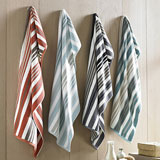 Kassatex Oxford Stripe Bath Towels | Gracious Style