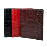 Crocodile Embossed Leather Passport Wallet | Gracious Style