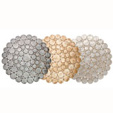 Lace Capiz Shell Round Placemats by Kim Seybert | Gracious Style