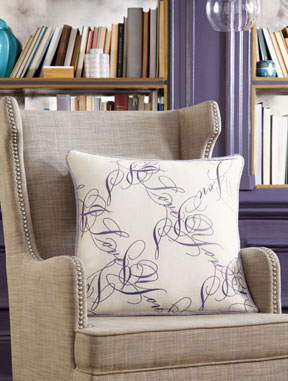 P.S. I Love You Throw Pillow by Peter Som | Gracious Style