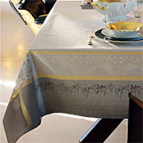 Garnier Thiebaut Perce Neige Plume Table Linens | Gracious Style