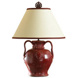 Large Shiraz Red Lamp by Vietri | Gracious Style