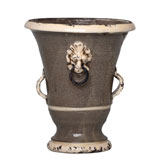 Gray Lion Vase by Vietri | Gracious Style