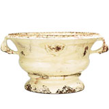 Rustic Garden Cream Low Planter Terra Cotta | Gracious Style