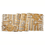 Moroccan Gold Linen Beaded Table Runner | Gracious Style