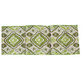 Ikat Green Linen Beaded Table Runner | Gracious Style