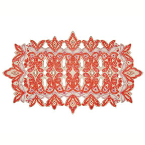 Royal Gate Pink Beaded Table Runner | Gracious Style