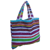 Rainbow Stripes Small Terry Tote Bag by Fresco | Gracious Style
