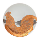 Roosters Gold Canape Plates by Caskata | Gracious Style