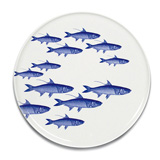 School of Fish Blue Serving Dishes by Caskata | Gracious Style