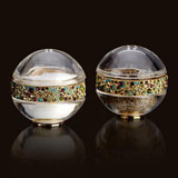 Pave Band Gold Multicolor Salt Pepper Shakers Swarovski Crystal | Gracious Style