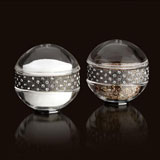 Pave Band Noir Salt Pepper Shakers Swarovski Crystal | Gracious Style