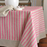 Linen Way Serenite Pink Stripe Table Linens | Gracious Style
