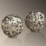 L'Objet Acanthus Platinum Salt & Pepper Shakers | Gracious Style