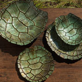 Tortoise Shell Glass Bowls, Platters by Vietri | Gracious Style
