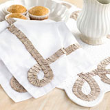 Pine Cone Hill Ruched Ribbon Placemats Napkins | Gracious Style