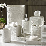 Trump Home Bedminster Damask Porcelain Bath Accessories | Gracious Style