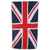 Union Jack Vintage Flag White Cotton Beach Towel by Fresco | Gracious Style