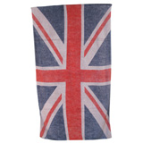 Union Jack Vintage Flag Khaki/Sand Cotton Beach Towel by Fresco | Gracious Style