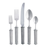 Pewter Leaf Flatware by Vagabond House | Gracious Style