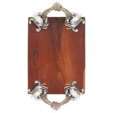 Vagabond House Rope & Crab Makha Wood Tray | Gracious Style