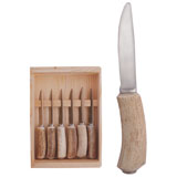  Antler Bowie Steak Knives