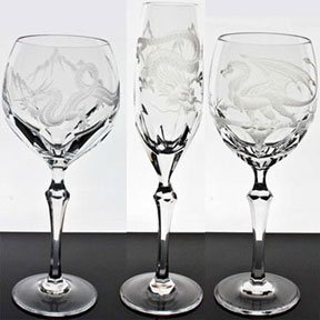 Varga Dragon Crystal Stemware | Gracious Style