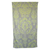 Venetian Brocade Lemon Grey Towels | Gracious Style