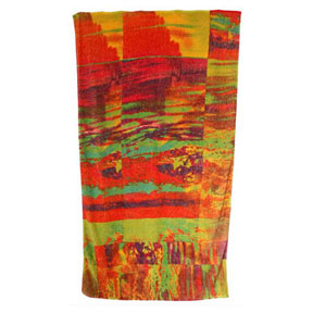 Abstract Watercolor Cotton Beach Towel by Fresco | Gracious Style