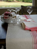 Amherst Striped Table Linens by Libeco | Gracious Style