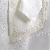 Arabesco Linen Tablecloth, Table Runner, Placemats, and Napkins| Gracious Style