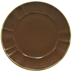 Chocolate Brown Charger Plate by Anna Weatherley | Gracious Style