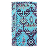 Aztec Blue Cotton Bath Mats by Fresco | Gracious Style