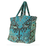 Aztec Blue Terry Tote Bag by Fresco | Gracious Style