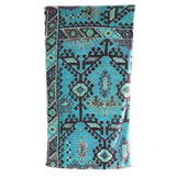 Aztec Blue Cotton Bath Towels by Fresco | Gracious Style
