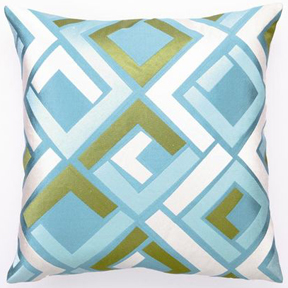 Trina Turk Blue Avenida Maze Pillow | Gracious Style