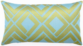 Trina Turk Blue Lime Avenida Maze Pillow | Gracious Style