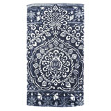 Bohemian Damask Royal Blue Cotton Bath Mats by Fresco | Gracious Style